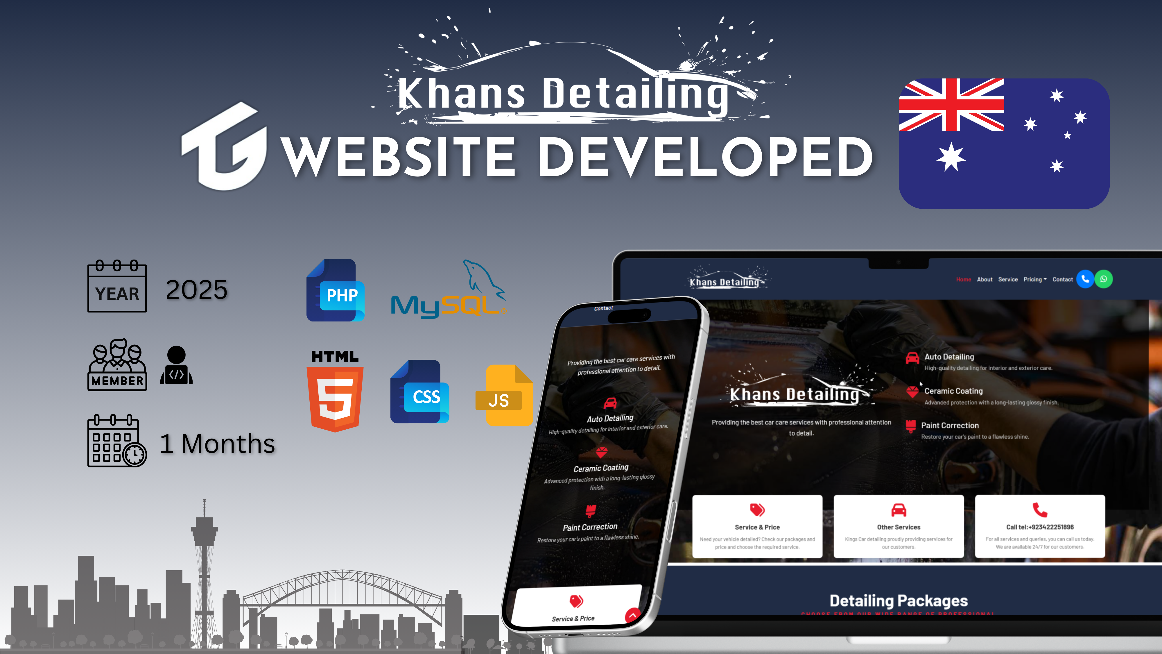 Khan Detailing Website Developed