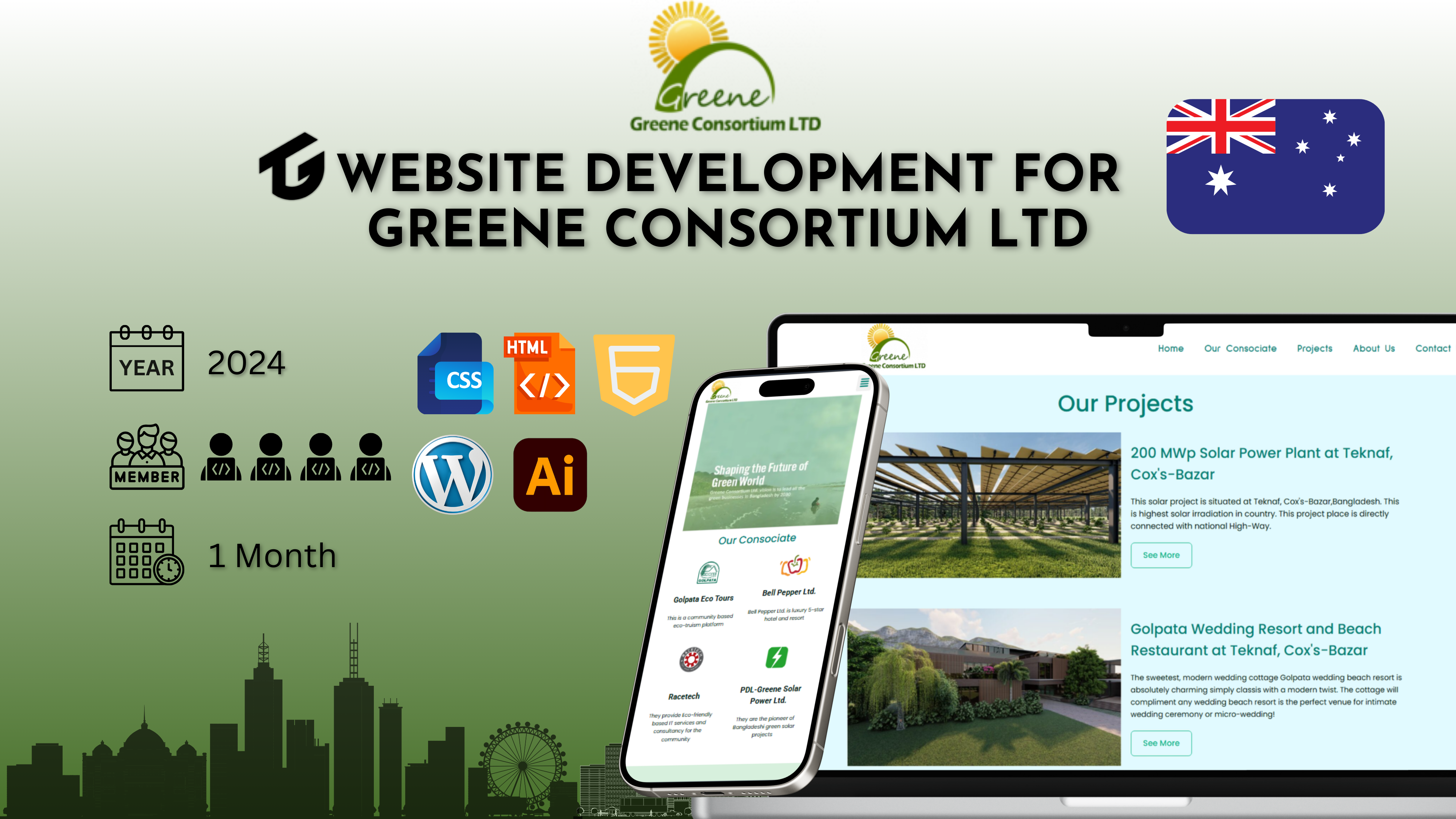 Website Development for Greene Consortium Ltd